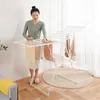 Kitchen Storage Selling Indoor Outdoor Laundry Rack Folding Cloth Dryer Standing Stainless Steel Clothes K Type Drying