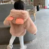 Down Coat 2023 Söta Autumn Winter Children Toddler Girl Clothing For Little Girls Ytterkläder Babykläder Barn Imitation Fur 231202