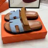 Designer Women luxury Sandals fur Shearling leather Canvas slide outdoor Summer winter Beach Black white orange Lady multi color Flip flop loafers