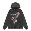 Hoge Kwaliteit Designer Hoodie Representhoodie 2024 Sweatshirts Heren Tide Merk Wild High Street Casual Paar Represente Tshirt Represente Hoodie Trainingspak 241