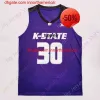 Kansas State Wildcats Basketball Jersey NCAA College Xavier Sneed Makol Mawien Stockard III Duan Gordon Murphy Richmond Blackman Kasubke L.