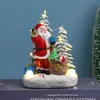 Nya juldekorationer Santa Claus Snowman Deer Lysande ornament hartshantverk gåvor