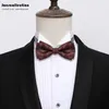 Bow Ties Wedding groomsmen men's burgundy willow print bow tie suit bow tie 231202