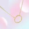 Collier de pendentifs de cercle simple