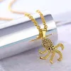 Pendentif Colliers Punk Hip Hop Cthulhu Octopus Collier En Acier Inoxydable Hommes Mode Street Rock Animal Chaîne Bijoux