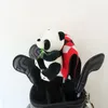 S Panda Golf Headcover för förare Fairway och Magnet Putter Cover Gift Men Wowen Protector Dekorera Life 231202