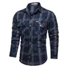 Men's Casual Shirts Shirt Overshirt 5XL Male England Plaid Pure Cotton Men Brand Clothing Leisure Blouse