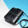 Wallets Shoulder Cross-Body With Lock Closure Leather Bags Purse E74B