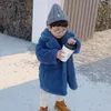 Manteau d'hiver en fausse fourrure pour filles, veste à la mode pour bébés enfants, vêtements d'extérieur épais et chauds, 231202