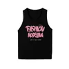 Women's Tanks American Retro Cotton Sports Tank Top Sleeveless T-shirt Female Summer Loose Hong Kong Round Neck Tops Y2K Women