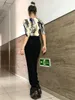 Stage Wear Latin Dance Clothes Ballroom Top Black Lace Pants Women Practice Clothing Tango Show Waltz Costume BL11166