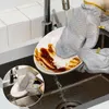 Guanti monouso Filo di acciaio Lavaggio dei piatti Rimozione della ruggine Pulizia Strumenti di stoffa isolante per cucina