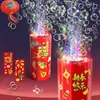 2024 Christmas Gift Toys for Kids with Lights Music Fireworks Bubble Machine and DIY Stickers Christmas Bubble Machine for Party Reusable A88