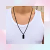 Anhänger Halskette Gothic Black Metall Kette Halskette für Männer coole Mater