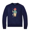 Plein Bear Brand Men'sパーカースウェットシャツ温かい厚いスウェットシャツヒップホップルーズ特徴的なプルオーバーテディベアラグジュアリーメンズパーカー9082