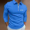 Herrpolos avancerad säljande modemärke Polo skjorta Men Europe och America Top Casual Long Sleeved Shirt Men's Clothing 231202