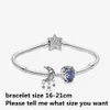 2024 925 silver bracelets for women fashion designer jewelry gift DIY fit Pandoras bracelet Pink Family Tree and Infinity Heart Charm Set with box wholesale