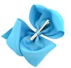 Clip per capelli da 8 pollici grandi e grandi per ragazze con strass Nastro in grosgrain Hairgrip Boutique Clip Copricapo Bowknot Accessori per capelli per bambini da donna