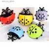 Toothbrush Holders Cute Ladybug Container Cup Toothpaste Hanging Organizer Toothbrush Holder with Suction Cup for Bathroom Q231202