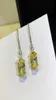 Brands Pure 925 Silver Fashion Jewelery Woman Yellow Stone Earrings Geisha Dream Party High Quality Water Drop Jewelry3234839