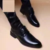 Boots Shoes For Men Leather Business Dress All-Match Casual -Absorbing Wear-Resistant Footwear Chaussure Homme Q522