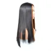 Perruque cheveux longs et raides couvre-tête moyen teint brun clair cheveux longs couvre-tête doux naturel long couvre-tête femme