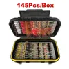 Baits Lures 42145Pcs Fly Fishing Lure Dry Wet Flies Nymph Streamer Artificial Pesca Bait Bass Trout Tackle Box 231202