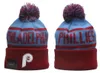 Philadelphia'''hillies''beańs bobble czapki baseballowe czapki 2023-24 projektant mody Bucket Hat Chunky Knit Faux Pomy Beanie Kapelusz świąteczny