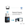 Adaptateurs réseau Mini USB 2.0 Adaptateur Wifi 300Mbps Carte sans fil 802.11N Antenne Lan Ethernet Récepteur Wi-Fi pour PC de bureau Ordinateur portable Sel Ot5Rw