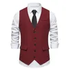 Herrvästar 2023 European Autumn/Winter Fashion Retro British Style Single Breasted Casual Suit Vest