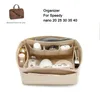 Custodie per borse per cosmetici Personalizza le dimensioni Borsa da donna in feltro con inserto per organizer con cerniera Tote Shaper adatta per Speedy Nano 20 25 30 35 40 231201