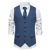 Herrvästar 2023 European Autumn/Winter Fashion Retro British Style Single Breasted Casual Suit Vest