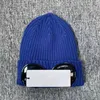CP Beanie Luksusowe wysokie fit designerka kapelusz mężczyzn Kobiety Extra Fine Merino Wool Goggle Caps