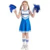 Cheerleaderek wysokiej jakości Kinder Baby Girl Cheerleading Costume for Stage Performance School Halloween Costumes 231201