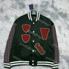 Luxe leren jassen Heren Designer Varsity Jacket Hiphop-stijl jassen Casual losse bovenkleding
