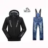 Costumes de Ski homme veste de Ski pantalon hommes imperméable respirant thermique coton rembourré Super chaud Snowboard 231201