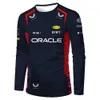 Men's T-shirts 2023/2024 New F1 Formula One Racing Team Competition Outdoor Extreme Sports Extra Large Long Sleeve Red Animal Bull Tees 44g5