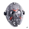 Maschere per feste all'ingrosso Masquerade Jason Voorhees Mask Venerdì 13 Film horror Hockey Spaventoso Costume di Halloween Cosplay Plastica Dro Dhcvw