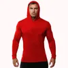 Erkek Hoodies Sweatshirtler Yaz İnce Uzun Kollu Kapüşonlu Avrupa Boyutu Erkek Fitness Sports Boş Zaman Koşu Eğitim Salonu% 100 Pamuk Kazak 231201