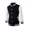 Männer Jacken 2023 Ankunft Einzigen Casual Baseball Uniform Mantel Männlich Bomber Jacke Männer Rib Sleeve Marke Kleidung Fleece Gespleißt