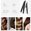 Alisadores de cabelo Alisador 2 em 1 Turmalina Cerâmica Casaco Flat Iron Display LCD Twist Straight e Curly 231201