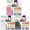 Nail Art Kits Brushes 3D Decorations With Dotting Tools Rhinestones Striping Tape E1YF