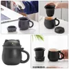 Vinglasglas TEA CUP Kaffemugg keramik med sildrickning koncentrat hushåll muggar hanterar keramik stort kontor