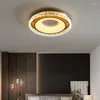 Deckenleuchten, modernes Design, LED-Lampe für Schlafzimmer, Wohnzimmer, Esszimmer, Küche, dekorieren, runde Fernbedienung, Kronleuchter-Licht