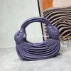 Abendtaschen, röhrenförmige Jodie-Ledertasche mit Griff oben, doppelter Knoten, Designer-Mode, brachliegende Reißverschluss-Kupplung für Damen mit geknoteter Handtasche, Geldbörse, Dame, einzeln