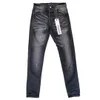 Jeans viola da uomo Jeans firmati Moda motociclisti strappati invecchiati Pantaloni cargo in denim da donna per uomo Pantaloni neri PU7022