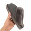 Crianças de crianças pequenas botas de cabine de peles de peles castanhas de meninos garotos de meninos jovens clássicos de inverno garraxos mulas sapatos b f7zq#