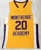 NCAA LSU Tigers College High School Montverde Academy Eagles Ben Simmons Jersey Basquete Sticthed Branco Amarelo Roxo