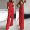 Women's Jumpsuits Rompers Fashion Office Straight Playsuit Overall Solid Color Summer Sleeveless High Waist Romper Ladies Tube Top Elegant Jumpsuit 231202
