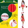 Cheerleading Cheerleaderkostuum Middelbare School Competitie Letterprint Dansuniform Pompons Sok Cosplay Feestjurk Carnaval Halloween 231201